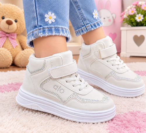 Baskets Fille avec Strass – Style Chic & Tendance 👟✨